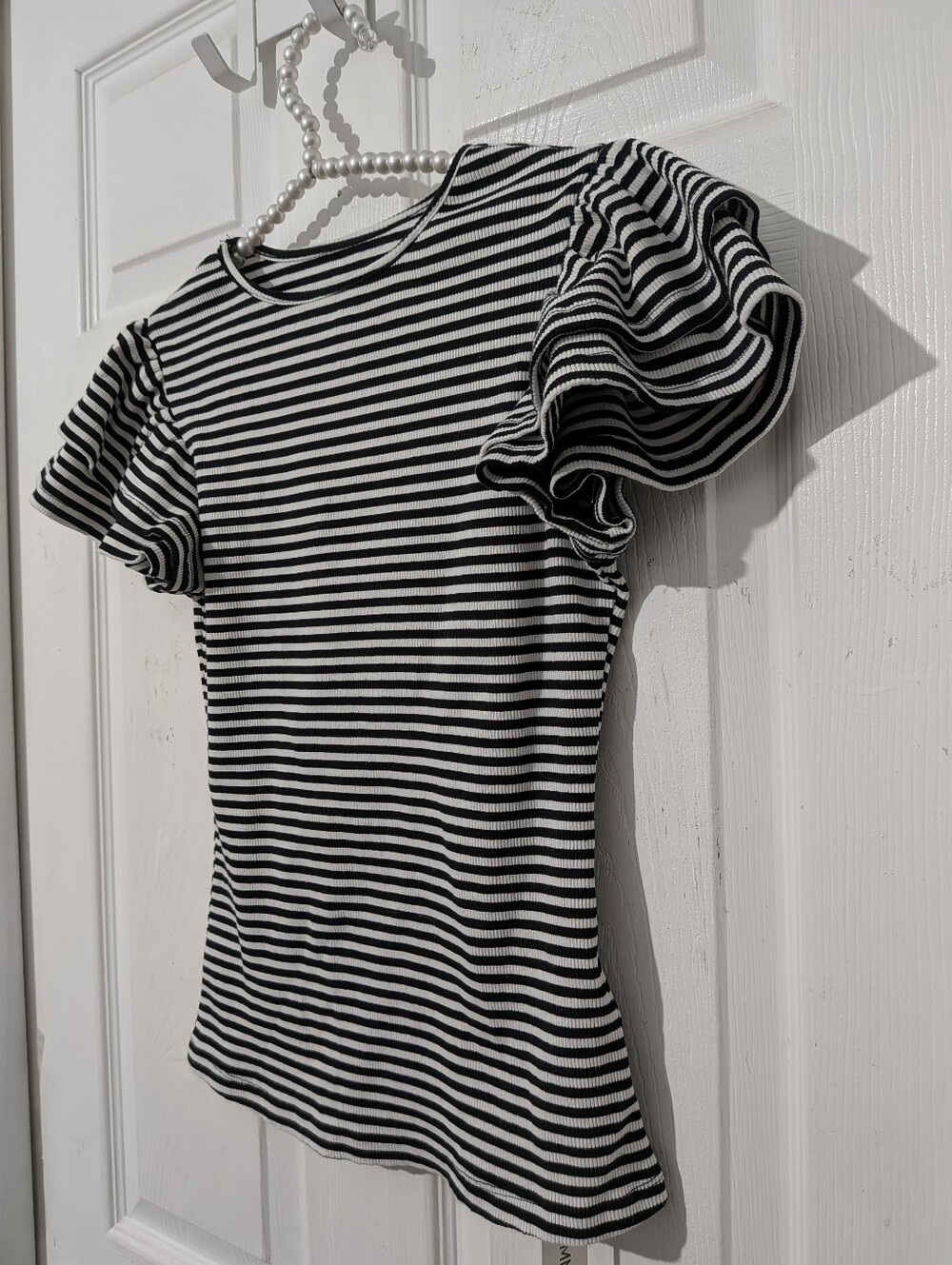 Commense Striped Ribbed Top - Picture 13 of 16